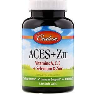Carlson Labs, Aces + Zn, 120 Soft Gels - HealthCentralUSA