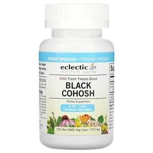 Eclectic Institute, Raw Fresh Freeze-Dried, Black Cohosh, 370 mg, 100 Non-GMO Veg Caps - HealthCentralUSA