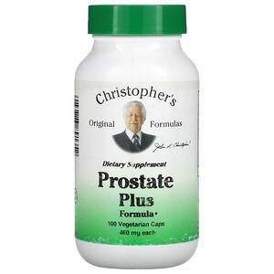 Christopher's Original Formulas, Prostate Plus Formula, 460 mg, 100 Vegetarian Caps - HealthCentralUSA