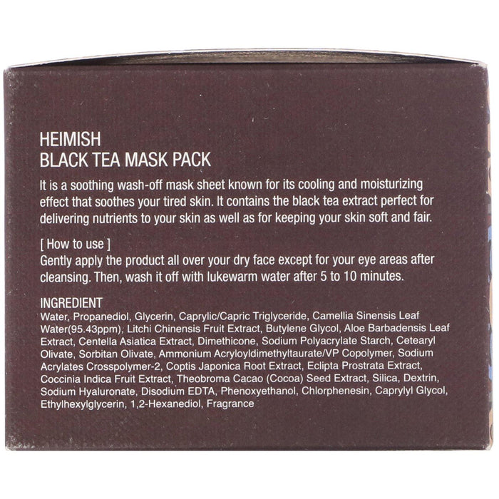 Heimish, Black Tea Beauty Mask Pack, 110 ml - HealthCentralUSA