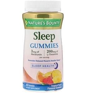 Nature's Bounty, Sleep Gummies, Tropical Punch Flavored, 60 Gummies - HealthCentralUSA