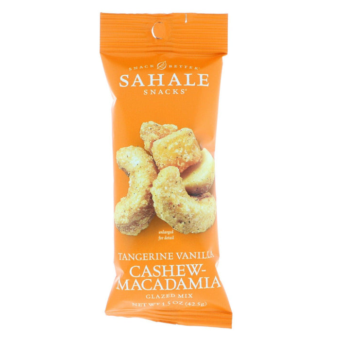 Sahale Snacks, Glazed Mix, Tangerine Vanilla Cashew-Macadamia, 9 Packs, 1.5 oz (42.5 g) Each - HealthCentralUSA