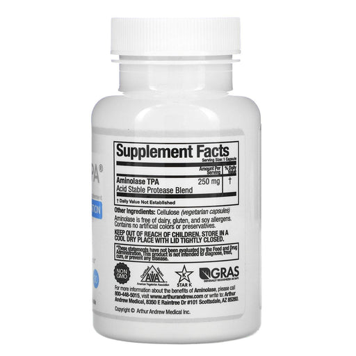 Arthur Andrew Medical, Aminolase TPA, Total Protein Assimilation, 250 mg, 30 Capsules - HealthCentralUSA