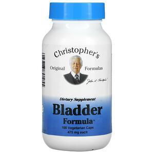 Christopher's Original Formulas, Bladder Formula, 475 mg, 100 Vegetarian Caps - HealthCentralUSA
