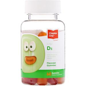 Chapter One, Vitamin D3, Flavored Gummies, 60 Gummies - HealthCentralUSA
