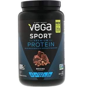 Vega, Sport Performance, Protein Powder, Mocha, 28.6 oz (812 g) - HealthCentralUSA