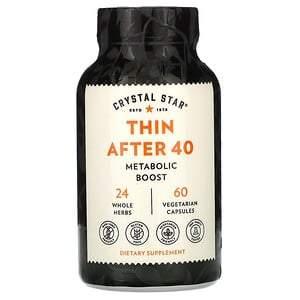 Crystal Star, Thin After 40, 60 Vegetarian Capsules - HealthCentralUSA