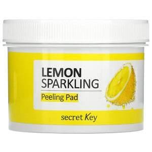 Secret Key, Lemon Sparkling Peeling Pad, 70 Pads, 4.39 fl oz (130 ml) - HealthCentralUSA