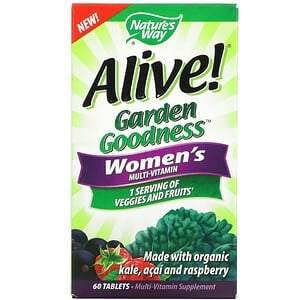 Nature's Way, Alive! Garden Goodness, Women's Multivitamin, 60 Tablets - HealthCentralUSA