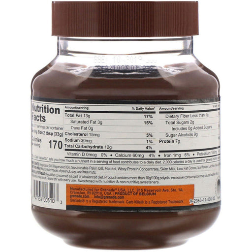 Grenade, Carb Killa Protein Spread, Milk Chocolate, 12.7 oz (360 g) - HealthCentralUSA