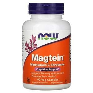 Now Foods, Magtein, Magnesium L-Threonate, 90 Veg Capsules - HealthCentralUSA