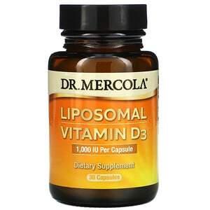Dr. Mercola, Liposomal Vitamin D3, 1,000 IU, 30 Capsules - HealthCentralUSA