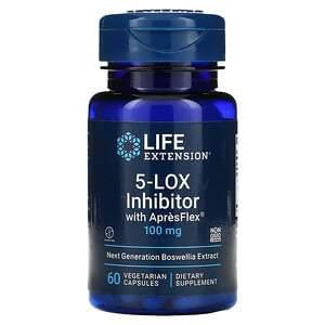 Life Extension, 5-LOX Inhibitor with ApresFlex, 100 mg, 60 Vegetarian Capsules - HealthCentralUSA