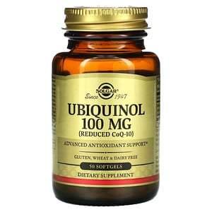 Solgar, Ubiquinol (Reduced CoQ10), 100 mg, 50 Softgels - HealthCentralUSA