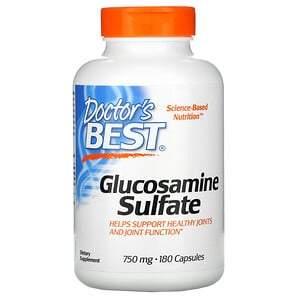 Doctor's Best, Glucosamine Sulfate, 750 mg, 180 Capsules - HealthCentralUSA