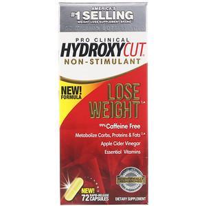 Hydroxycut, Pro Clinical Hydroxycut, Non-Stimulant, 72 Rapid-Release Capsules - HealthCentralUSA