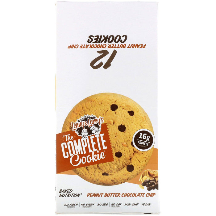 Lenny & Larry's, The COMPLETE Cookie, Peanut Butter Chocolate Chip, 12 Cookies, 4 oz (113 g) Each - HealthCentralUSA
