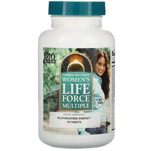 Source Naturals, Women's Life Force Multiple, No Iron, 90 Tablets - HealthCentralUSA