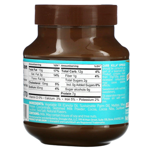 Grenade, Carb Killa, Protein Spread, Chocolate Chip Salted Caramel, 12.7 oz (360 g) - HealthCentralUSA