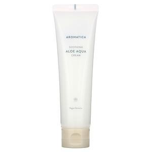 Aromatica, Soothing Aloe Aqua Cream, 5.07 oz (150 g) - HealthCentralUSA