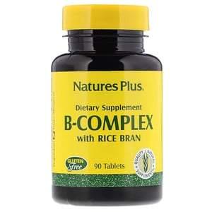 Nature's Plus, B-Complex with Rice Bran, 90 Tablets - HealthCentralUSA