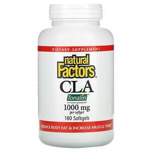 Natural Factors, CLA, Conjugated Linoleic Acid Blend, 1,000 mg, 180 Softgels - HealthCentralUSA