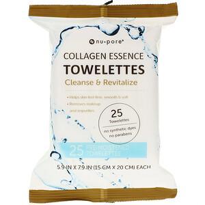 Nu-Pore, Collagen Essence Towelettes, 25 Towelettes - HealthCentralUSA