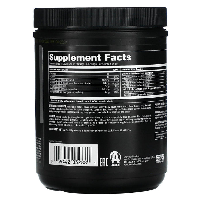 Universal Nutrition, Animal Flex Powder, Cherry Berry, 13 oz (369 g) - HealthCentralUSA