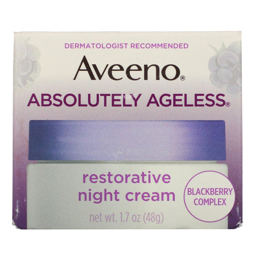 Aveeno, Absolutely Ageless, Restorative Night Cream, 1.7 oz (48 g) - HealthCentralUSA
