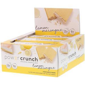 BNRG, Power Crunch Protein Energy Bar, Lemon Meringue, 12 Bars, 1.4 oz (40 g) Each - HealthCentralUSA