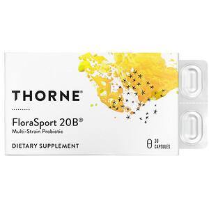 Thorne Research, FloraSport 20B, 30 Capsules - HealthCentralUSA
