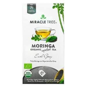 Miracle Tree, Moringa Organic Superfood Tea, Earl Grey, 25 Tea Bags, 1.32 oz (37.5 g) - HealthCentralUSA