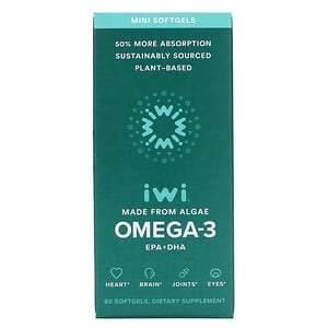iWi, Omega-3 Mini EPA + DHA, 60 Softgels - HealthCentralUSA