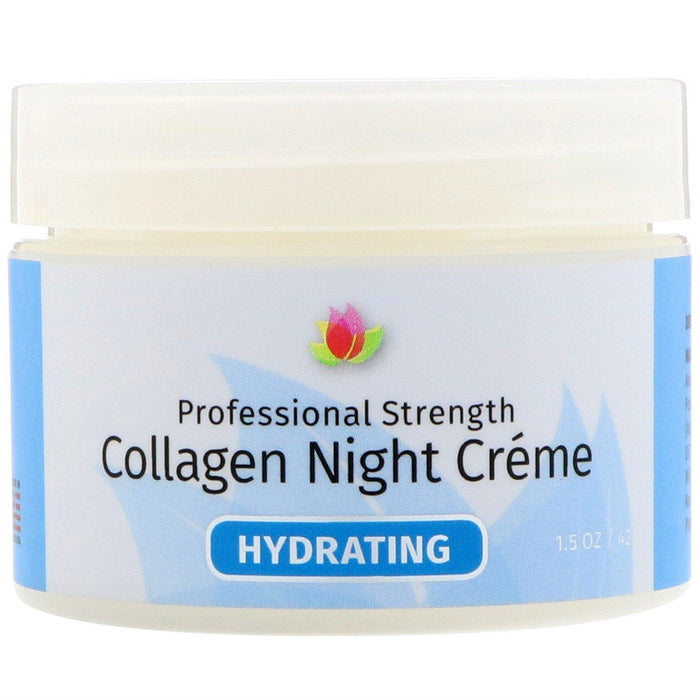 Reviva Labs, Collagen Night Creme, 1.5 oz (42 g) - HealthCentralUSA