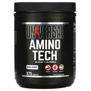 Universal Nutrition, Amino Tech, All-In-One Amino Formula, 375 Tablets - HealthCentralUSA