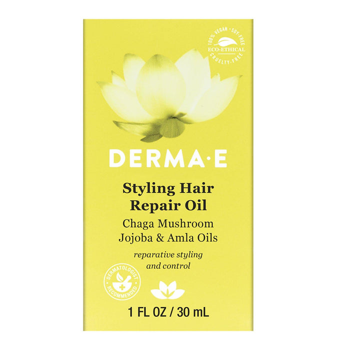 Derma E, Styling Hair Repair Oil, 1 fl oz (30 ml) - HealthCentralUSA