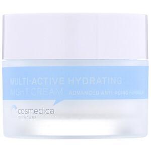 Cosmedica Skincare, Multi-Active Hydrating Night Cream, Advanced Anti-Aging Formula, 1.76 oz (50 g) - HealthCentralUSA