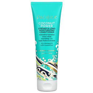 Pacifica, Coconut Power, Strong & Long Moisturizing Conditioner, Dry, Damaged & Color Treated Hair, 8 fl oz (236 ml) - HealthCentralUSA