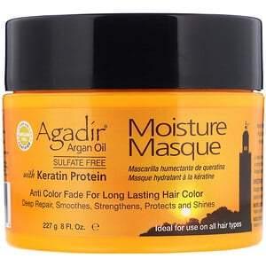 Agadir, Argan Oil, Moisture Masque with Keratin Protein, 8 fl oz (227 g) - HealthCentralUSA