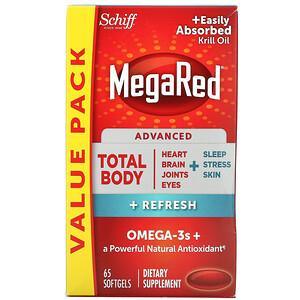 Schiff, MegaRed, Advanced Total Body + Refresh, 65 Softgels - HealthCentralUSA