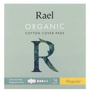 Rael, Organic Cotton Cover Pads, Regular, 14 Count - HealthCentralUSA