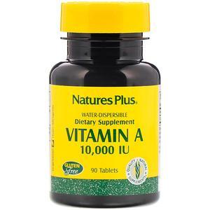 Nature's Plus, Vitamin A, 10,000 IU, 90 Tablets - HealthCentralUSA
