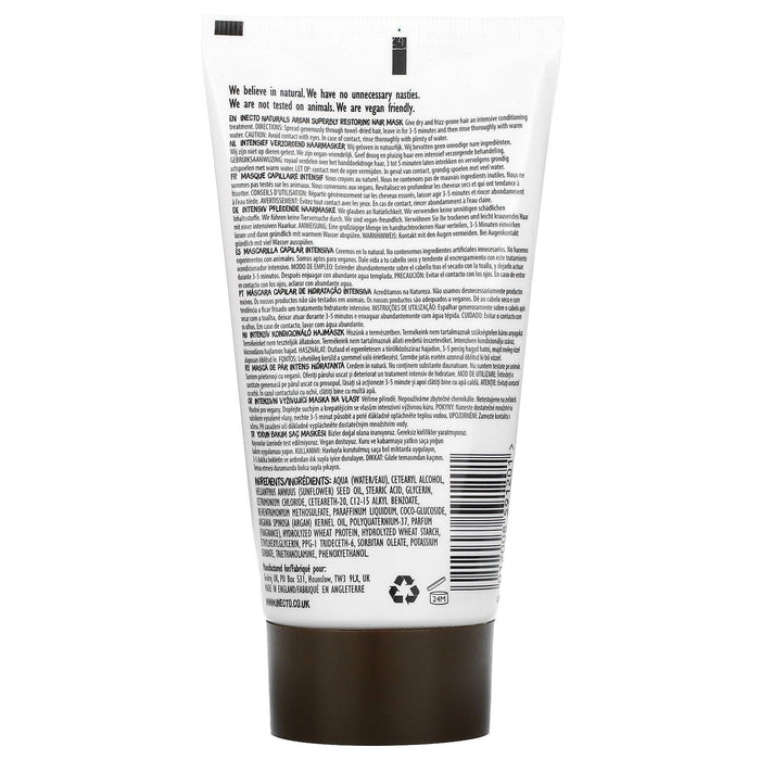 Inecto, Superbly Restoring Argan, Hair Mask, 5.0 fl oz (150 ml) - HealthCentralUSA