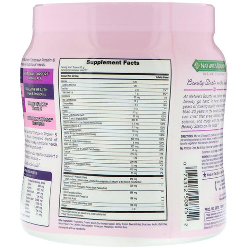 Nature's Bounty, Optimal Solutions, Complete Protein & Vitamin Shake Mix, Vanilla Bean, 16 oz (453 g) - HealthCentralUSA