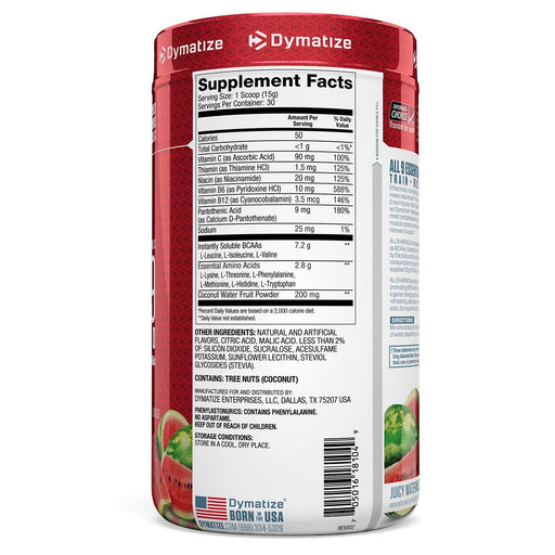 Dymatize Nutrition, ALL9AMINO, Juicy Watermelon, 15.87 oz (450 g) - HealthCentralUSA