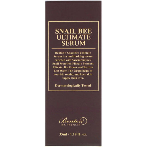 Benton, Snail Bee Ultimate Serum, 1.18 fl oz (35 ml) - HealthCentralUSA