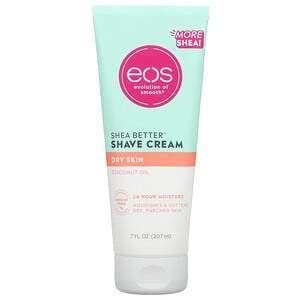 EOS, Shea Better Shave Cream, Dry Skin, Coconut Oil, 7 fl oz (207 ml ) - HealthCentralUSA