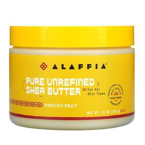 Alaffia, Pure Unrefined Shea Butter, Passion Fruit, 11 oz (312 g) - HealthCentralUSA