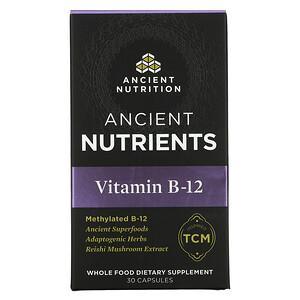 Dr. Axe / Ancient Nutrition, Vitamin B-12, 30 Capsules - HealthCentralUSA