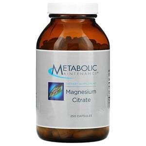 Metabolic Maintenance, Magnesium Citrate, 250 Capsules - HealthCentralUSA